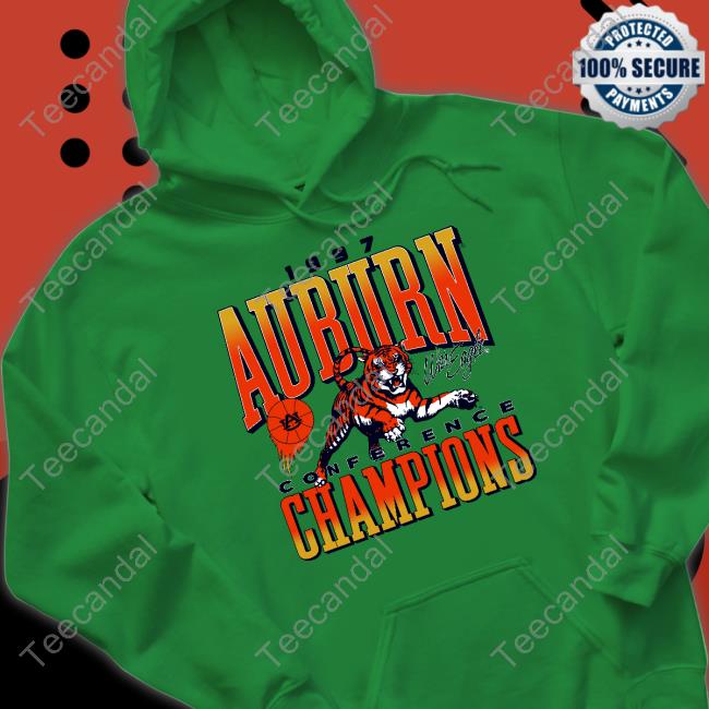 Auburn Women's Basketball 1997 Auburn Conference Champions War Eagle Long Sleeve Tee Justin Lee