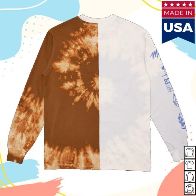 Rolling Loud Merch Rl Miami 23 Double Trouble Tan Brown Tie Dye Tee Shirt