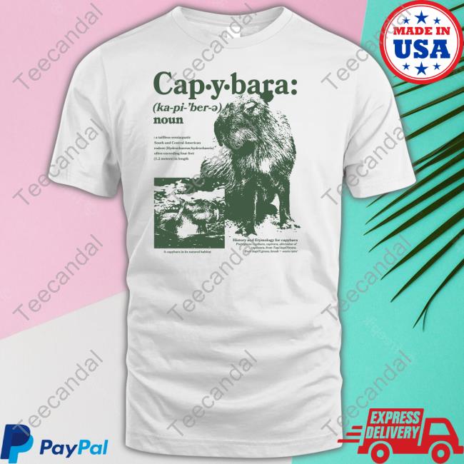 Capybara Noun Defined Tee