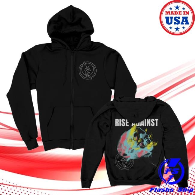 Official Rise Against Merch Projecting Skull Sweatshirt (Black)
