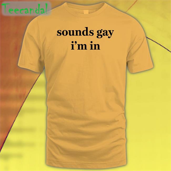 Shirtsthtgohard Sounds Gay I'm In Tee