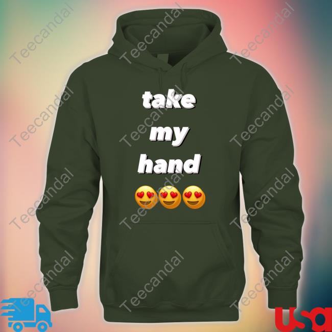 Take My Hand Emoji Eye Heart Shirt
