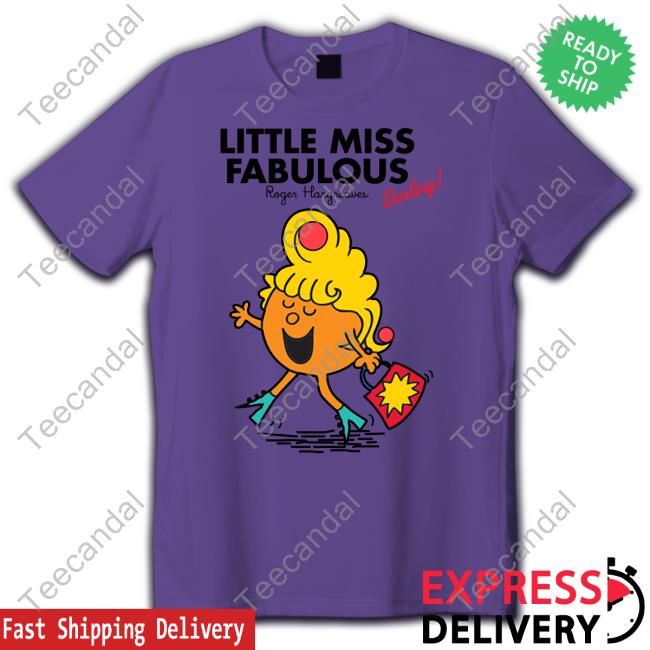 Amanda Holden Wearing Little Miss Fabulous Roger Hargreaves Darling Shirt