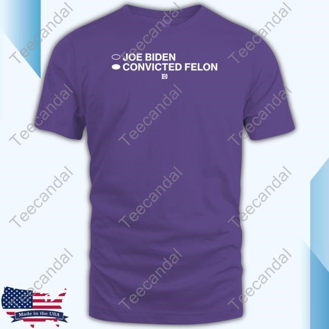 David J Harris Wearing Joe Biden Convicted Felon Shirt Hoodie Sweatshirt