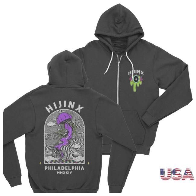 Hijinxfest Merch Store Jellyfish Zip-Up Hoodie
