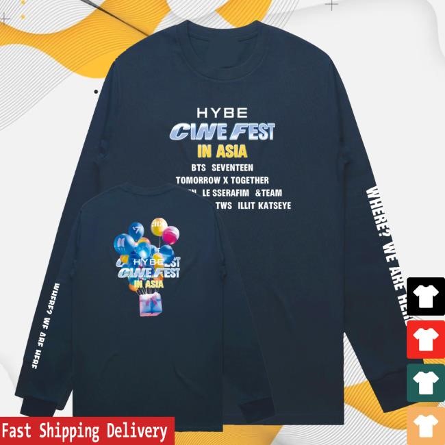 Official Hybe Cine Fest In Asia Long Sleeve Shirt