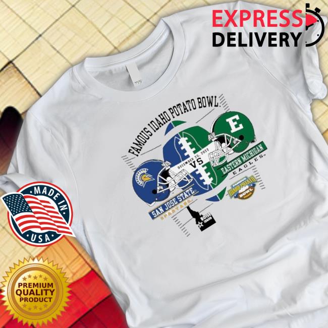Eastern Michigan Vs San Jose State 2022 Potato Bowl Bound Shirt Eastern Michigan Vs San Jose State 2022 Potato Bowl Bound Sweaters