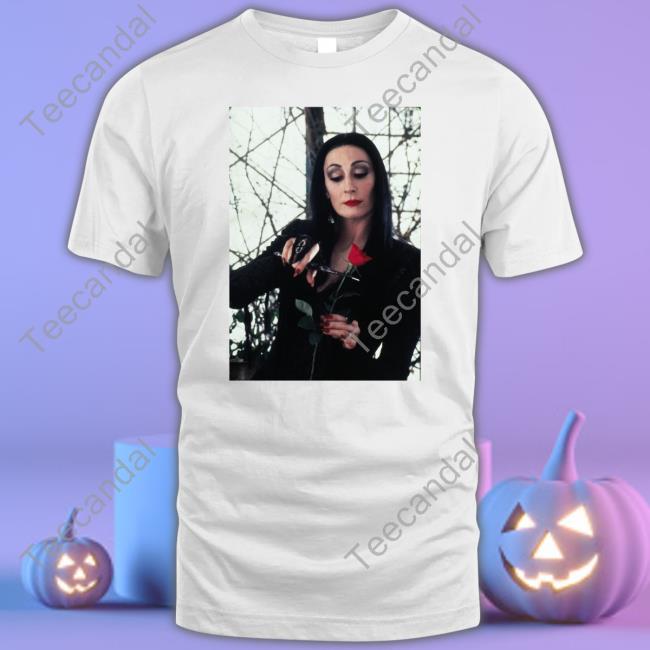 Morticia Addams Anjelica Huston Tee