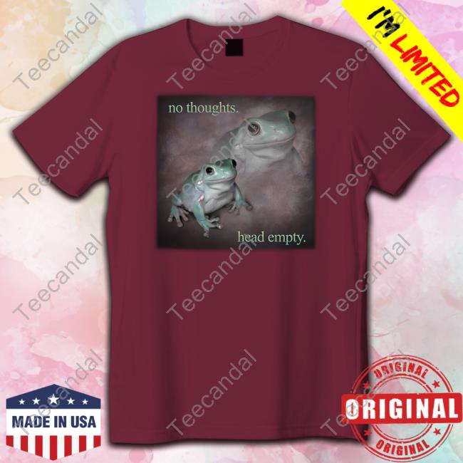 Snazzyseagull No Thoughts Head Empty Frog T-Shirt