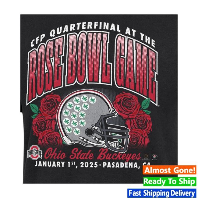 Ohio State Buckeyes '47 College Football Playoff 2025 Rose Bowl Franklin Shirts
