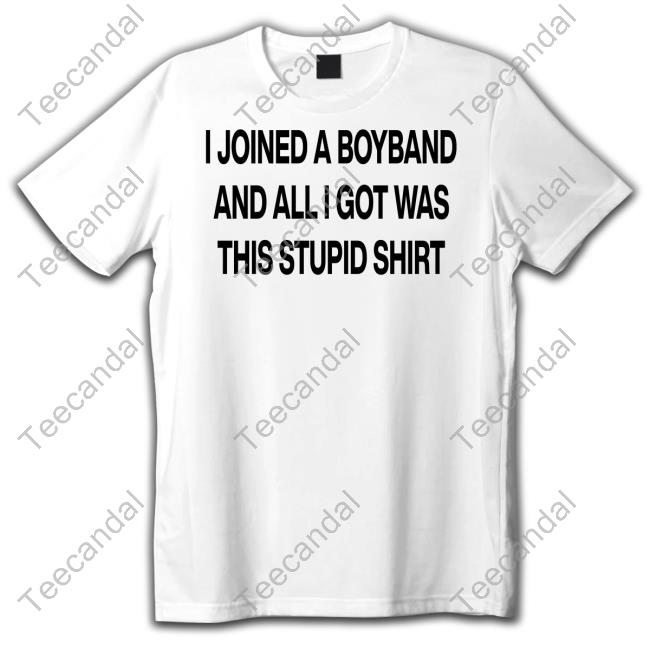 Boyband I Joined A Boyband And All I Got Was This Stupid Shirt Tee Aloneinaboyband