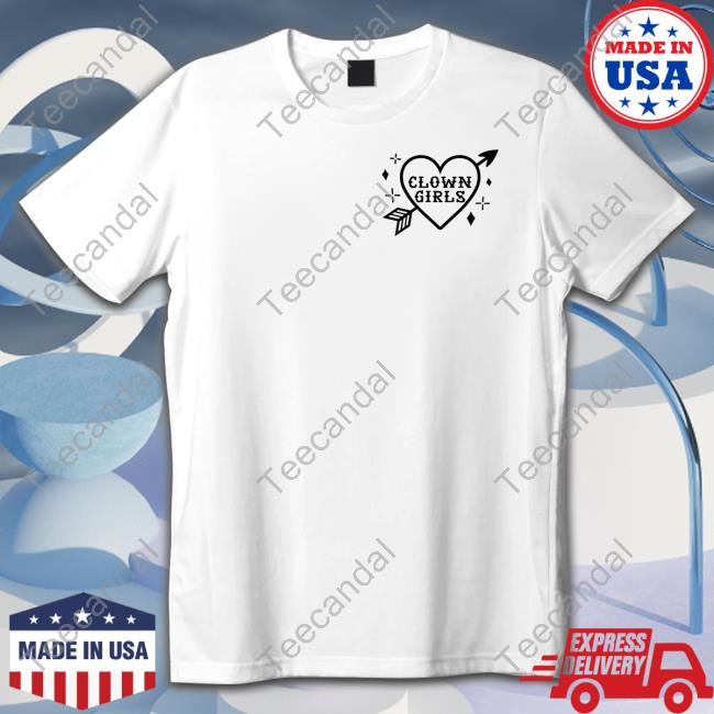 Clown Girls Tattoo Heart T-Shirt