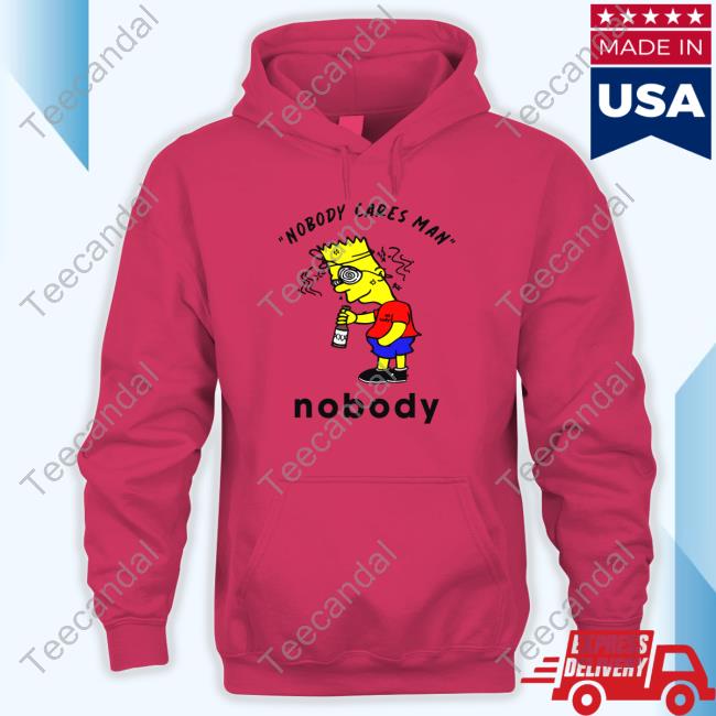 Official Nobody_Clothing Nobody Cares Man Nobody Crewneck Sweatshirt