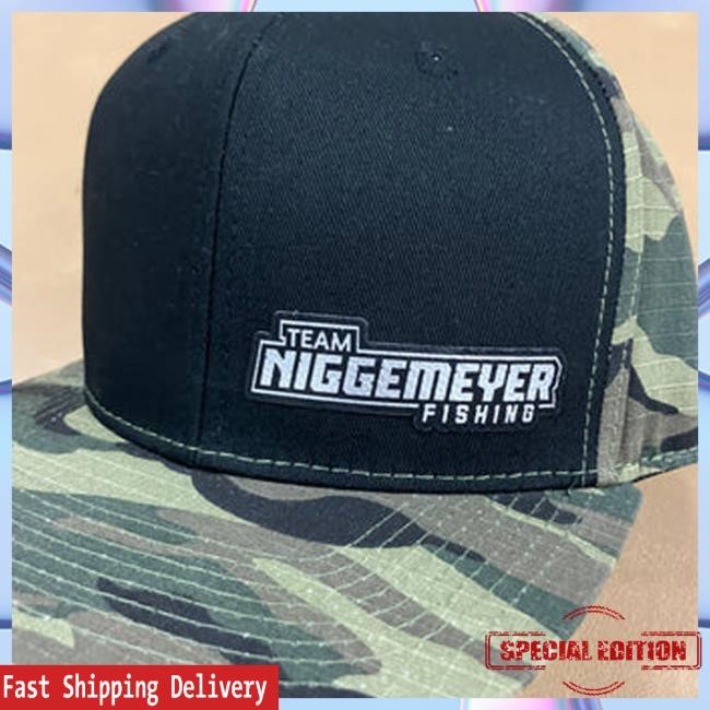 James Niggemeyer Official Merch Store Flat Bill Army Camo Patch Team Niggemeyer Fishing New Twill Cap
