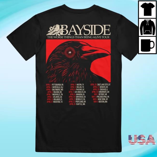 The Worse Things Than Being Alive Tour Black Tank Top