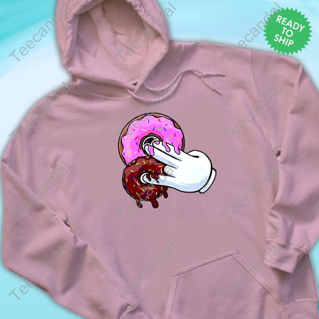 Funnyahhtees 2 Pink 1 Brown Donuts New Shirt Funnyahhtees 2 Pink 1 Brown Donuts Tee