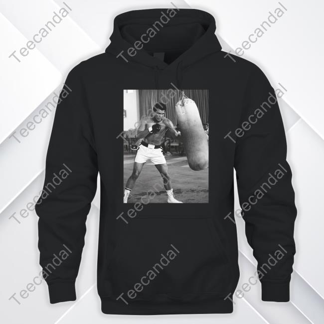 Derrick Nnadi Wearing Muhammad Ali Punching Bag Hoodie