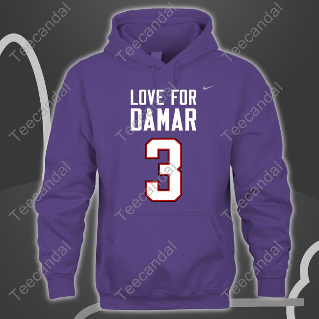 Quarterback Josh Allen Wearing Love For Damar 3 Tee Gametime