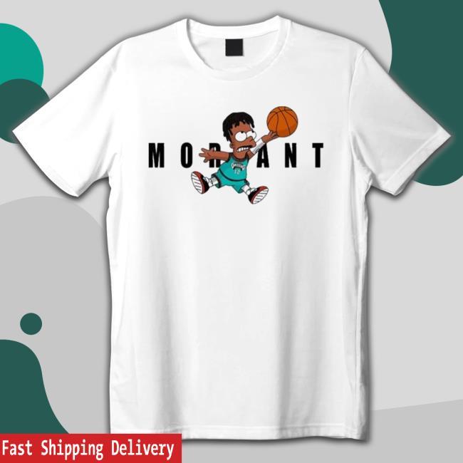 Morant The Simpsons Memphis Grizzlies Ja Morant White Tee
