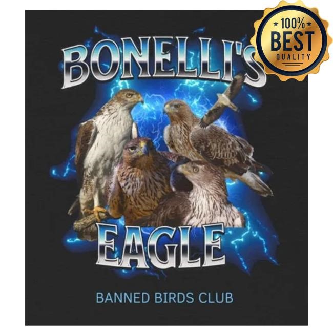 Wingspan Bonelli's Eagle Banned Birds Club Shirts