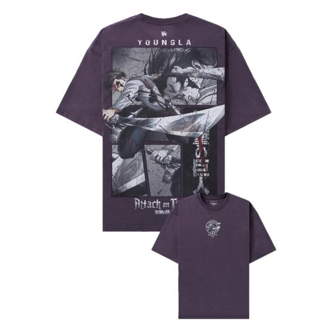 Aot X Youngla Merch Hero Levi Tee
