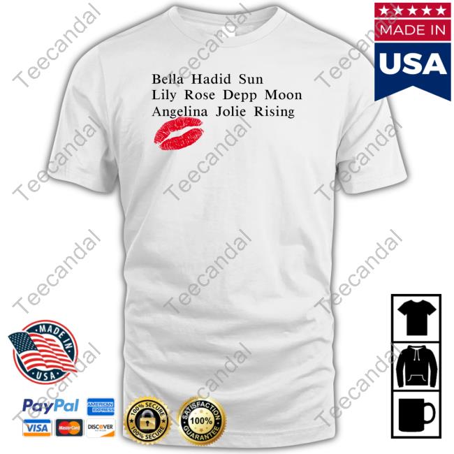 Haya Bella Hadid Sun Lily Rose Depp Moon Angelina Jolie Rising Sweatshirt