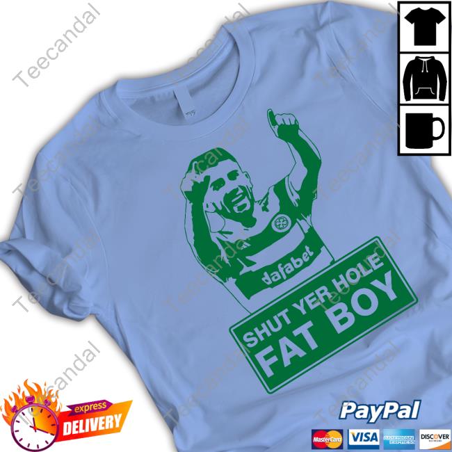 Scottish Football Greg Taylor Shut Yer Hole Fat Boy Hooded Sweatshirt Alfredo Morelos