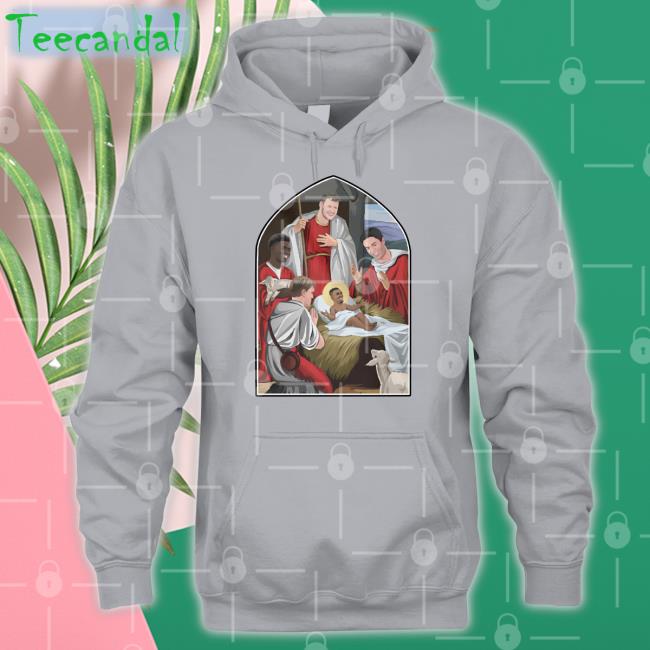 Adults Jesus And Saka Gunners Christmas Jumper T Shirt