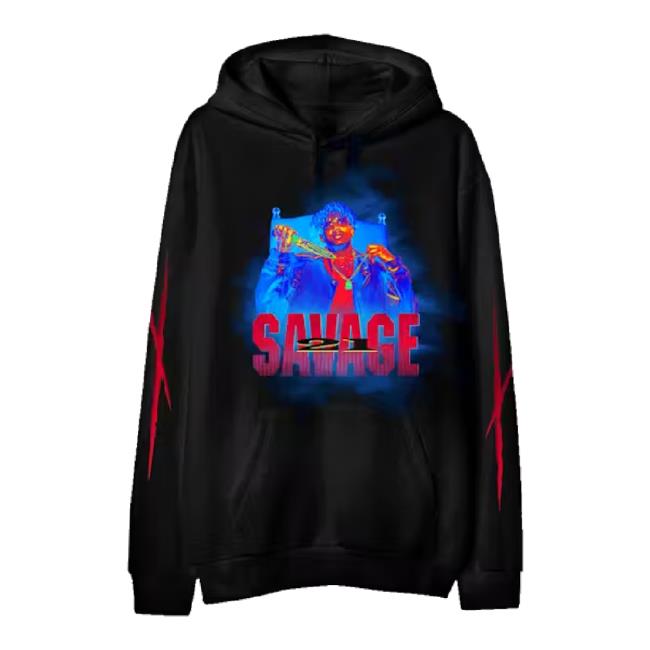 Trending 21 Savage Merch Store 21 Savage King Hoodie Sweatshirt 21Savage Shop