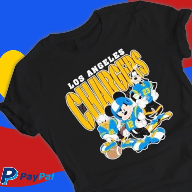 Mickey Donald Duck And Goofy Football Team Los Angeles Chargers Sweatshirts Mickey Donald Duck And Goofy Football Team Los Angeles Chargers Sweatshirts