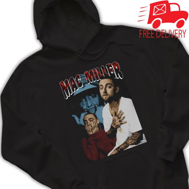Mac Miller College Design Singer 90S Hooded Sweatshirt