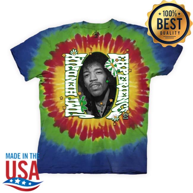 Official Ripple Junction Merch Store Jimi Hendrix Funky Stars And Flowers Tie Dye Shirt Ripplejunction Shop