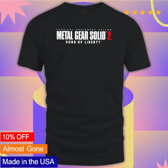 Tactical Espionage Action Metal Gear Solid 2 Sons Of Liberty Long Sleeve Shirt