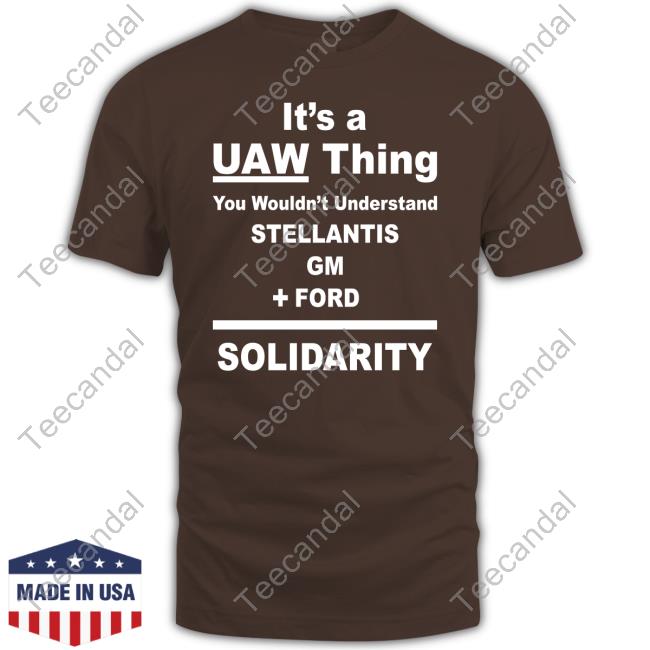 Standupuaw It's A Uaw Thing You Wouldn't Understand Stellantis Gm Ford Solidarity T-Shirts