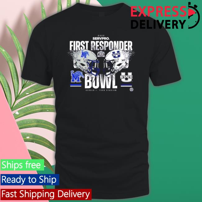 2022 First Responder Bowl Memphis Tigers And Utah State Aggies Tee