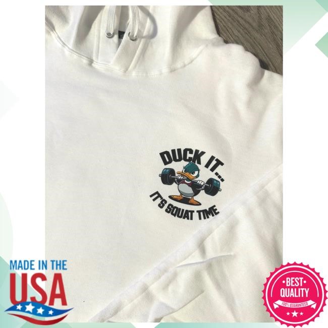 Abby Berner Merch Duck It It's Squat Time Hoodie