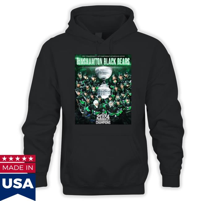 Original Congratulations Binghamton Black Bears 2024 Fphl Commissioners Cup Champions Vintage t-shirt, hoodie, tank top, sweater and long sleeve t-shirt