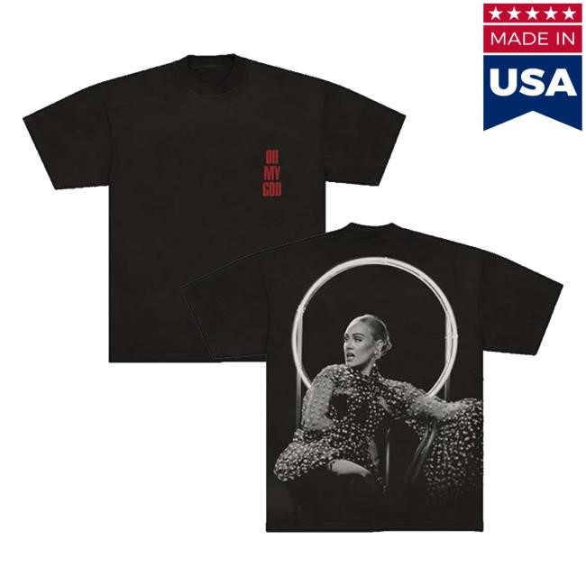 Adele Merch Store Oh My God Photo Tee Shirt