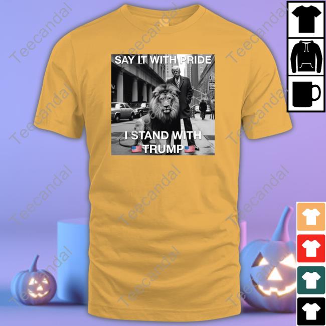 Say It With Pride I Stand With Trump Hoodie Emily