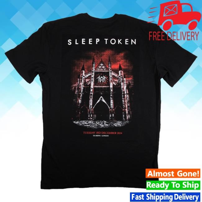 Sleep Token Merch Store London 03-12-24 Exclusive Tee – Black Tee Shirt