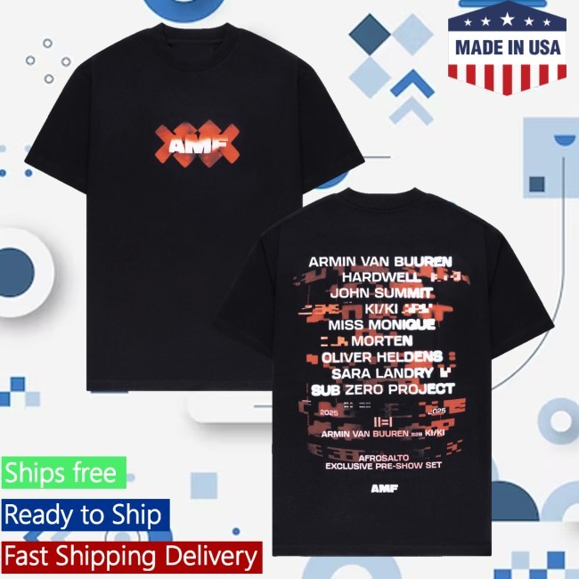 Amf Line-Up 2025 Hooded Sweatshirt Amf Merch Store