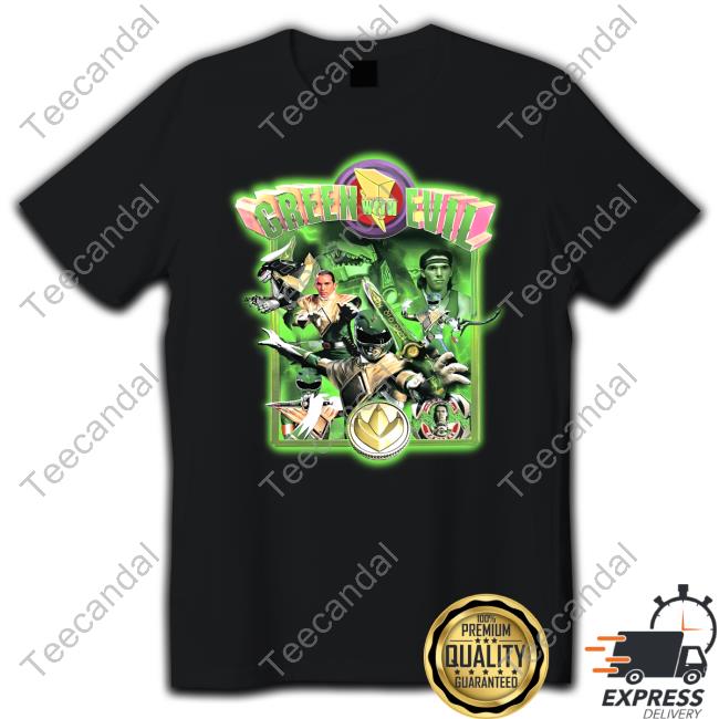 Green With Evil Mighty Morphin Power Rangers Tee Tyt Attyre Shop