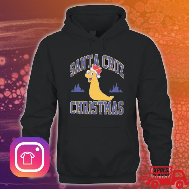 Official Santa Cruz Christmas Long Sleeve Shirt Official Santa Cruz Christmas Hooded Sweatshirt