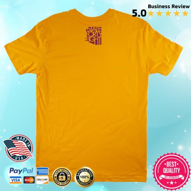 Official State Forty Eight Merch Unisex Crew Arizona State University Salute To Service Gold Crewneck Sweatshirt