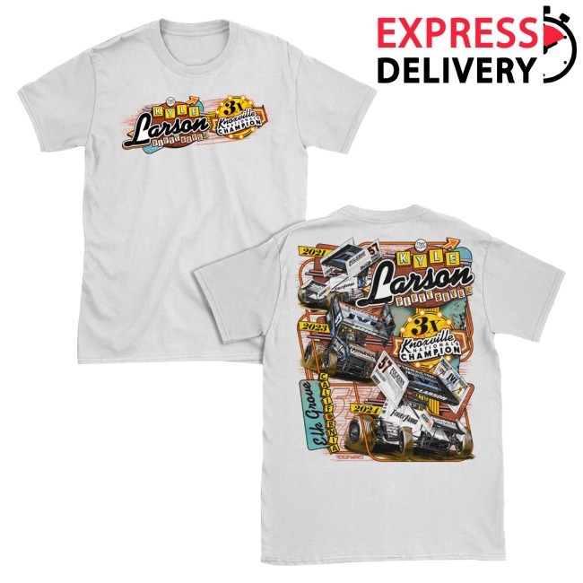 Trending Kyle Larson Merch Winners' Row Design White Hoodie
