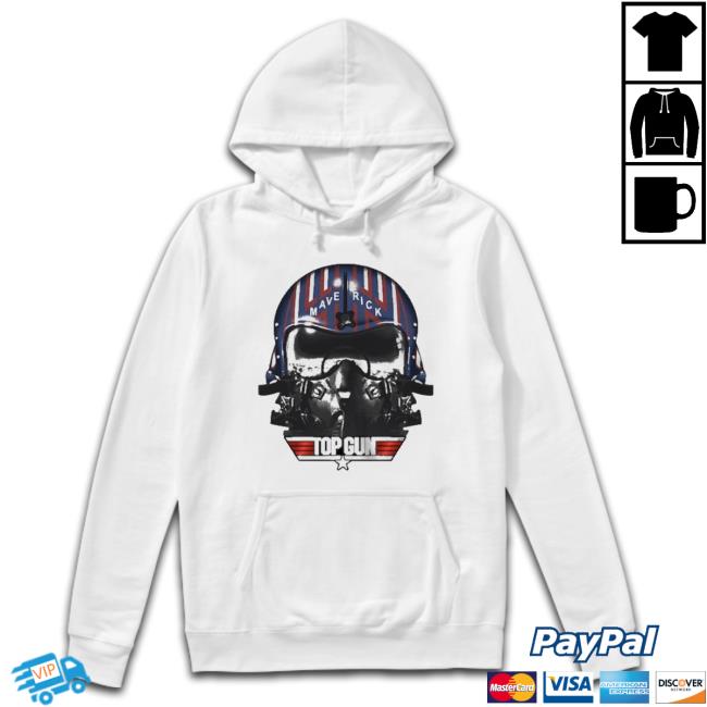 Top Gun Maverick Helmet Shirts Top Gun Maverick Helmet Hooded Sweatshirt