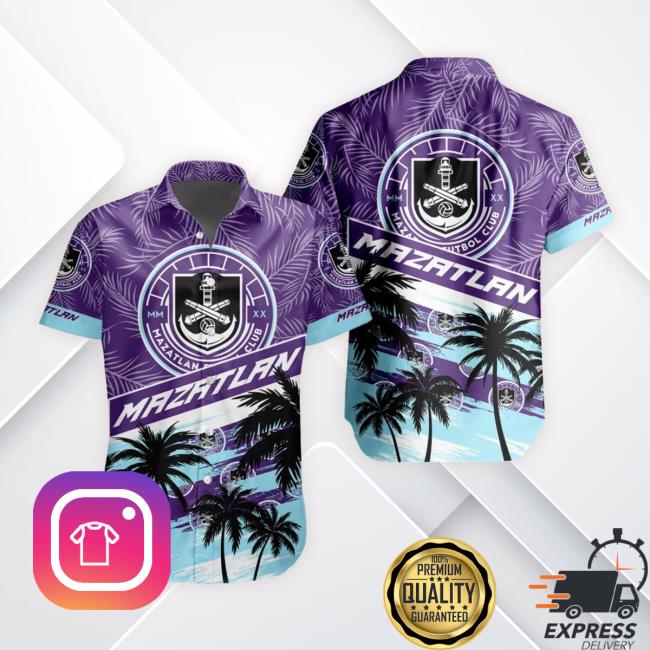 Liga Mx Mazatlan Fc Special Hawaiian Hooded Sweatshirt