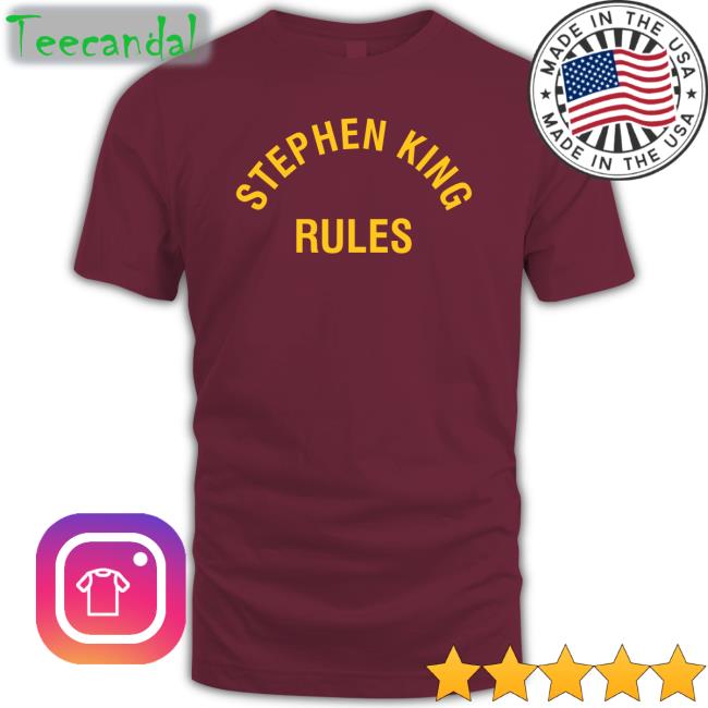 Andre Gower Wearring Stephen King Rules Hoodie