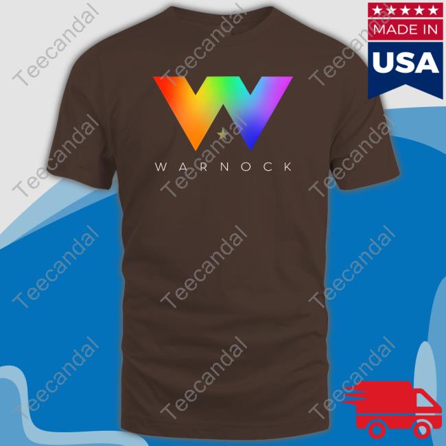 Warnockforgeorgia Shop Warnock 'W' Pride Shirt