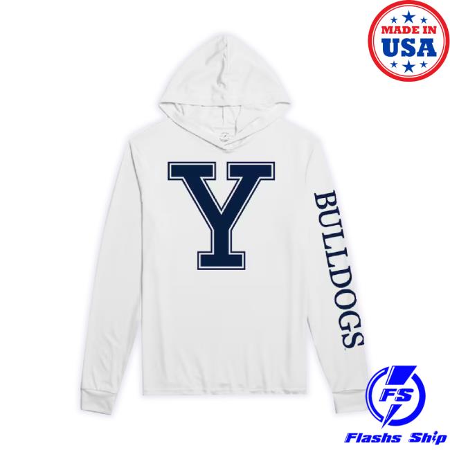 Original Mens League White Yale BulldogsClassic Shirt Ls Tops